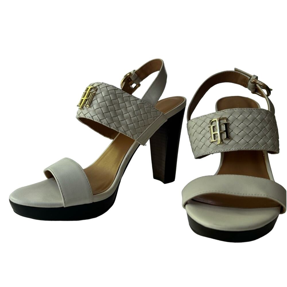 Tommy Hilfiger Beige and Black Heels